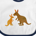 thumbnail image 4 of Inktastic Kangaroo Family Boys or Girls Baby Bib, 4 of 4