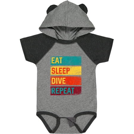 

Inktastic Diving Gift Eat Sleep Dive Repeat Boys or Girls Baby Bodysuit