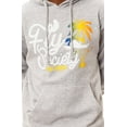 thumbnail image 3 of Fly Society Mens The Fly High Paradise Hoodie Sweatshirt, Grey, Large, 3 of 5