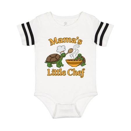 

Inktastic Mama s Little Chef with Cute Turtles Gift Baby Boy or Baby Girl Bodysuit