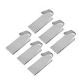 thumbnail image 2 of 6pcs Adhesive Stainless Steel Towel Hooks Towel Racks Wall Hooks for Kitchen Bathroom (Square), 2 of 3