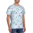 thumbnail image 2 of Vsdgher Rabbit And Butterfly Print Men's Dry Fit Mesh Athletic Shirts Moisture Wicking Tennis T-Shirt Tops, 2 of 9