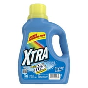 XTRA Plus OxiClean, Crystal Clean, 36 Loads Liquid Laundry Detergent, 56 Fl oz