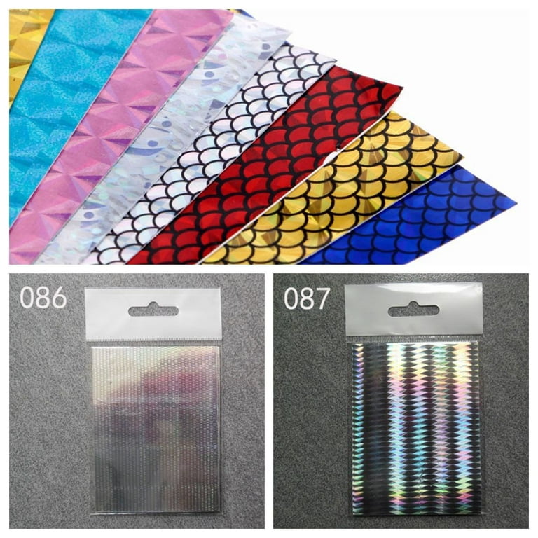 Hot Artificial 20 colors Metal Hard Baits Fishing Lure Flash Tape Change  Color Sticker Fly Tying Material Holographic Adhesive Film 074 