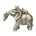 thumbnail image 3 of TISHITA Elephant Statue Desktop Decoration Ornament Artwork Resin Figurine Animal Sculpture for Office Home Bedroom Shelf Living Room A, 3 of 8
