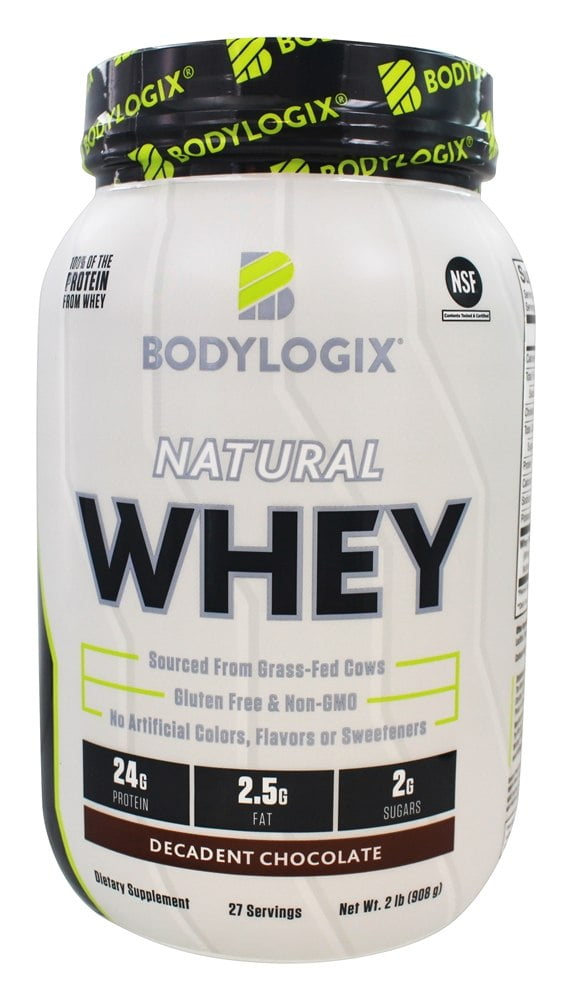 Bodylogix Natural Whey Protein Powder Decadent Chocolate 2 lbs