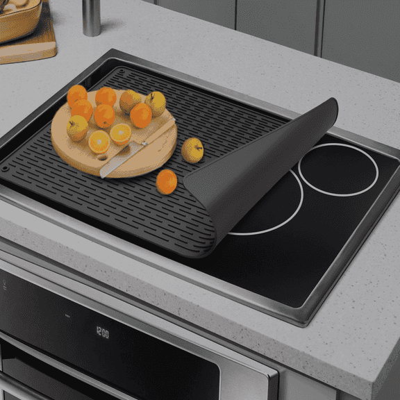 IYYI  Electric Stove Top Cover, Glass Cooktop Protector, Silicone Stove  Cover Mat, Dish Drying Mat, 28x20 inches