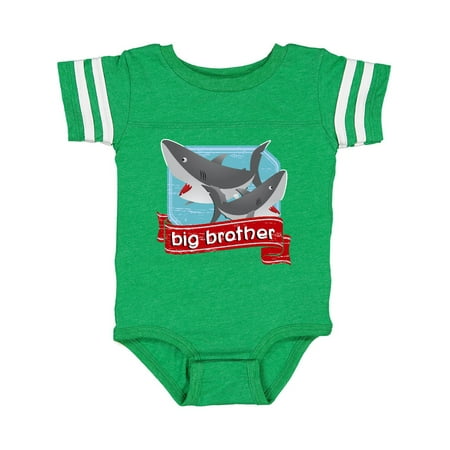 

Inktastic Big Brother Shark Gift Baby Boy Bodysuit