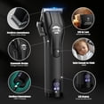 thumbnail image 3 of BILLAR Professional Barber Clippers and Trimmer Set - Foil Shaver Professional Hair Clippers for Men, Mens Cordless Hair Clipper for Barbers Haircut Kit（Black）, 3 of 7