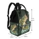 thumbnail image 2 of Fotbe Largemouth Bass jumps out of water Mochila Maternidad - Lona de Sarga Impermeable, Mochila de Pañales de Gran Capacidad con Múltiples Bolsillos y Correas Ajustables, 2 of 6
