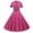 Hot Pink, variant on Bigersell Short Sleeve Dress for Women Summer Female Crew Neck Short Sleeve Knee Length Vintage Dress Style D-65 Evening Dresses Regular Summer Dresses , Beige S