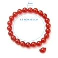 thumbnail image 4 of Bracelet Extensible en Perles Rondes de 8mm, Bijoux de Fête de Bal, Environ 7 Pouces Unisexe, 4 of 8