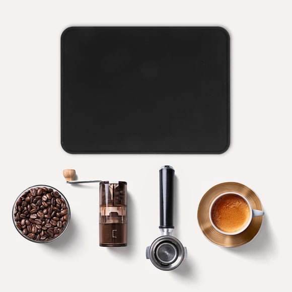 Luxshiny Tapete Para Presionar Café De Silicona Negro Para Encimera De Casa Duradero Y Antideslizante