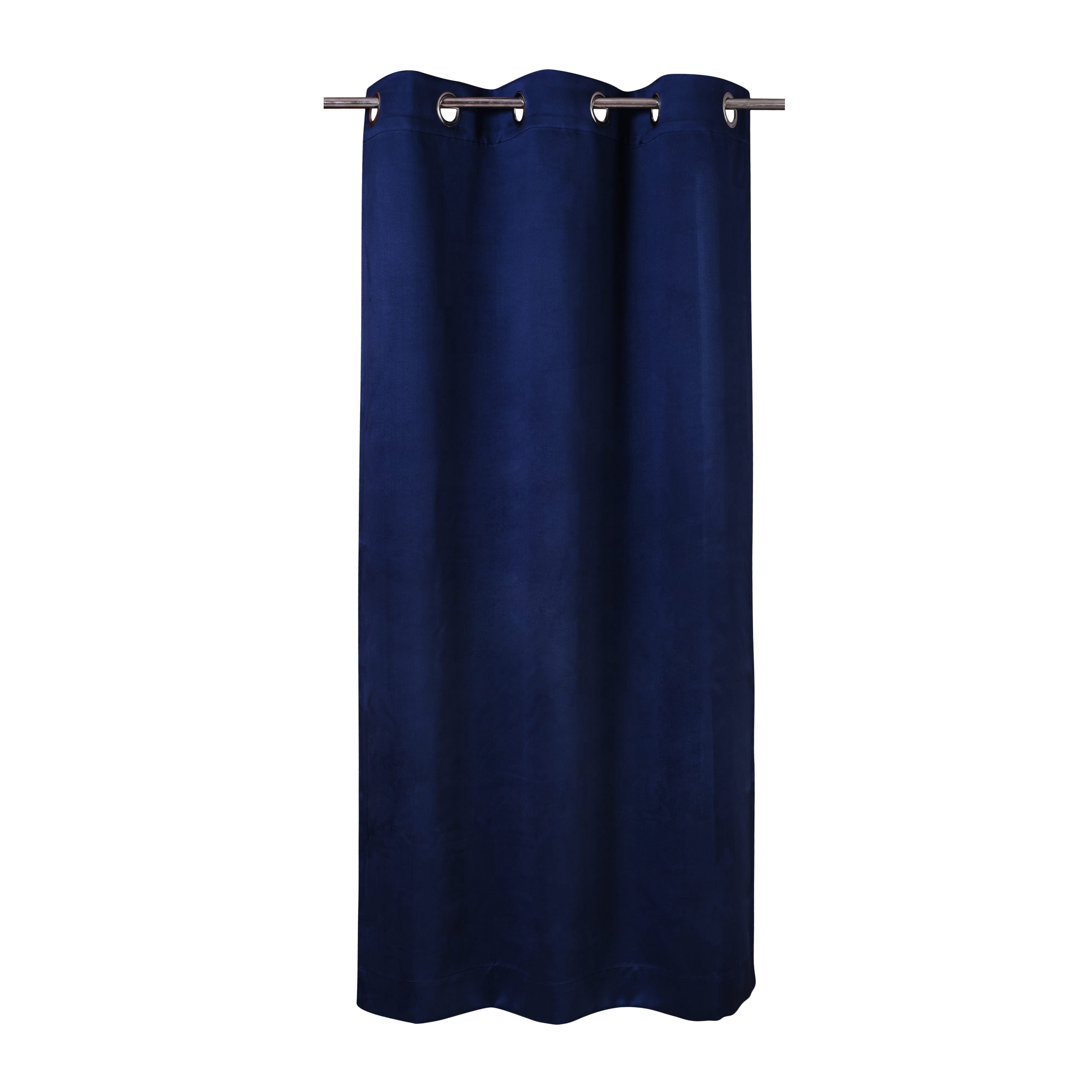 Triangle Weavers Window Blackout Curtains 100% Polyester, Set Of 2, Royal Blue color, 42"W x 63"L