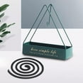 thumbnail image 4 of kowaku 4xWrought Iron Coil Holder Holders for Living Room Garden Triangle Green 4 Pcs, 4 of 9