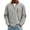 Gray-Tops, variant on Men's Corduroy Stand Collar Half Zip Elbow Patch Ribbed Long Sleeve Casual Pullover Shirts Autumn Winter City Street Daily Layer TopsL