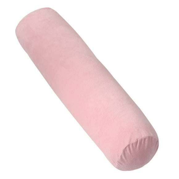 1 MIDDLE ONE Coussin de Corps, Coussin de Soutien avec Housse en Velours Amovible, Long Cylindre Rond pour Lit, 35 Pouces x 7.87 Pouces, Rose