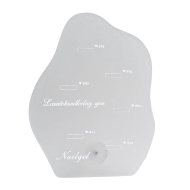 HILABEE Nail Art Display Board Irregular Shape Nail Showing Shelf for False Nail Tips 6 colors 02