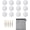 12 White, variant on 40 Pack Golf Practice Balls - Realistic Feel and Limited Flight Balls for Indoor or Outdoor