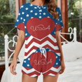 thumbnail image 2 of 4th of July Pajamas Set Womens Loungewear Sleepwear 2 Piece PJ Sets, 2 of 7