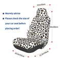 thumbnail image 3 of Honeii Heart Leopard Print Car Seat Cover,Car Interior Covers,Universal Fit Seat Protector, Compatible with Most Cars, SUVs, Trucks, and Vans, 3 of 5