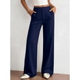 thumbnail image 3 of BTFBM Womens Dress Pants Wide Leg Trousers Pockets | High Waisted Long Business Casual Slacks Fall Fashion, 3 of 9