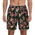 thumbnail image 3 of Uemuo Rose Flowers Pattern Mens Swim Trunks Quick Dry Board Shorts with Mesh Lining, Stretch Beach Shorts Quick Dry No-Chafing Board Shorts-XX-Large, 3 of 9