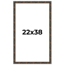 22x38 Frame Gold Real Wood Picture Frame Width 1.5 inches | Interior Frame Depth 0.5 inches |