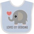 thumbnail image 3 of Inktastic Loved by Grandma Cute Grandchild Boys or Girls Baby Bib, 3 of 4