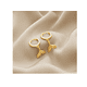 thumbnail image 3 of Aretes Xtellar dorado Pendientes Cola De Sirena Dorada Elegante, 3 of 4