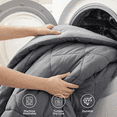 thumbnail image 3 of U by Bedsure Queen Comforter Set,7 Pieces Bed in a Bag, Reversible Lightweight Bedding Set, Gray, 3 of 9