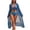 Blue, variant on Fashionable Mesh Tankini Bikini Three Piece Swimwear With Cover Up For Beach And Pool Party