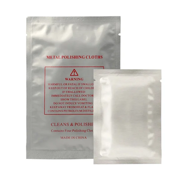 4 Pieces Silver Watch Jewellery Cleaner Anti Tarnish Polish Polishing Cloth