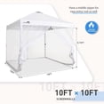 thumbnail image 2 of EAGLE PEAK Mesh Sidewalls for 10 x 10 ft Straight Leg Pop Up Canopy, White, 2 of 6