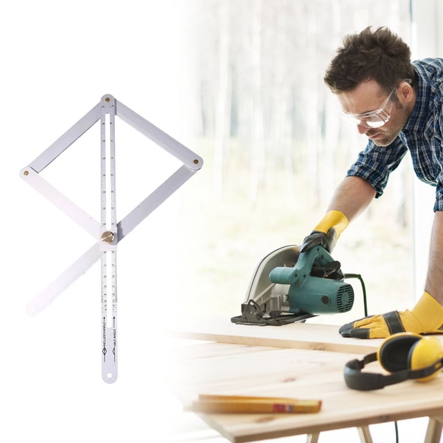 Birdeem Multi Functional Angle Ruler, Protractor for Woodworking, Door Frames, and Suspended Ceilings, Precision Measuring Tool for Interior and Exterior Corners