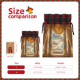 thumbnail image 3 of Rocae Golden Drapes Pillars Clouds Print Christmas Drawstring Linen Gift Bag with Drawstrings Treat Bag Goody Present Bags for Christmas Party Favor, 3 of 8