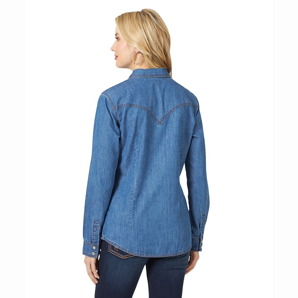 Wrangler® Women's Snap Denim Shirt