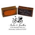 thumbnail image 1 of Printtoo Personalized Custom Bicycle Monogram Return Address Wood Mounted Envelope Rubber Stamp, 1 of 4