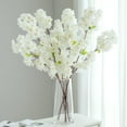 thumbnail image 2 of Artificial Flowers Cherry Blossom Branches 42 Inch Fake Silk Cherry Blossom Flowers Arrangements for Wedding Party Home Decoration (Dark Pink,3Pack), 2 of 5