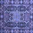 thumbnail image 1 of Ahgly Company Indoor Square Abstract Blue Modern Area Rugs, 3' Square, 1 of 4