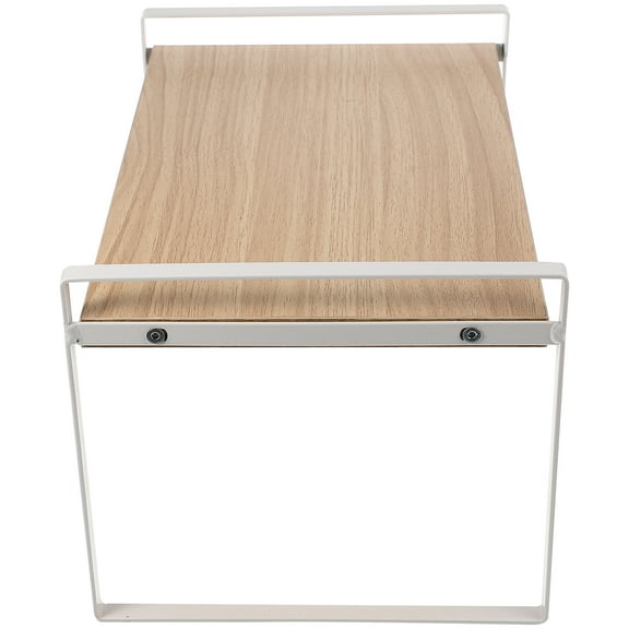 Shelves Desk Hutch Desk Storage Sundries Organizer Office 30X20cm White