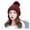 Red, variant on Generic Women'S Thermal Knit Beanie Ladies' Soft Knit Slouchy Hat Women Winter Hats Thick Cable Women Hat Warm Lined Knitted Soft Cap Unisex Cable Knit Winter Hat Women'S Insulated Wool Cap