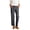 Dark Gray, variant on Women's Suit Pants Slim Fit Summer Button Business Straight Wide Leg Trouser Pants with Pockets Black S(S)