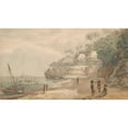 thumbnail image 2 of Adrianus Johannes Bik 14x10 Gold Ornate Wood Frame and Double Matted Museum Art Print Titled - View of a Settlement of the East Coast of Workai, Aru Islands, Southeast Moluccas (1824), 2 of 4