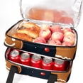 thumbnail image 5 of Christmas Double Layered Insulated Refrigerated Lunch Bag with Large Capacity and Hand Carry, 7.1x11.4x16.1 inches, Two Compartments for Double the Convenience, 5 of 6