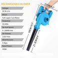 thumbnail image 2 of Electric Blower Snow Blower Dust Collector Household Vacuum Cleaner 2In1 Blade Blowing And Suction Cordless Tool ,Strong Wind, 2 of 6