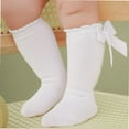 thumbnail image 3 of Baby Knee High Socks Newborn Infant Toddler Kids Socks Girls Uniform Leggings Dress Sock Long Cotton Stockings, 3 of 4