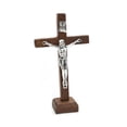 thumbnail image 4 of HEMLBOYW 1Pc Wood Catholic Crucifix with Stand Religious Prayer Tabletop Decoration Home Shelf Tabletop Ornaments Gift Wooden, 4 of 6