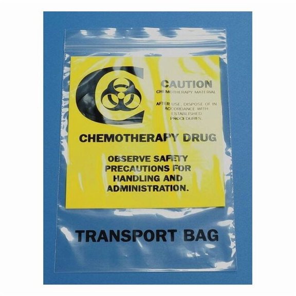 Manufacturer Varies Chemo Waste Bags,0.5 gal.,Clear,PK500 3CUF5