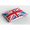 thumbnail image 2 of Shabby Chic Pillow Sham Cute British Flag in Floral Style Retro Polka Dots Country Culture Inspired, Decorative Standard Queen Size Printed Pillowcase, 30 X 20 Inches, Multicolor, by Ambesonne, 2 of 2